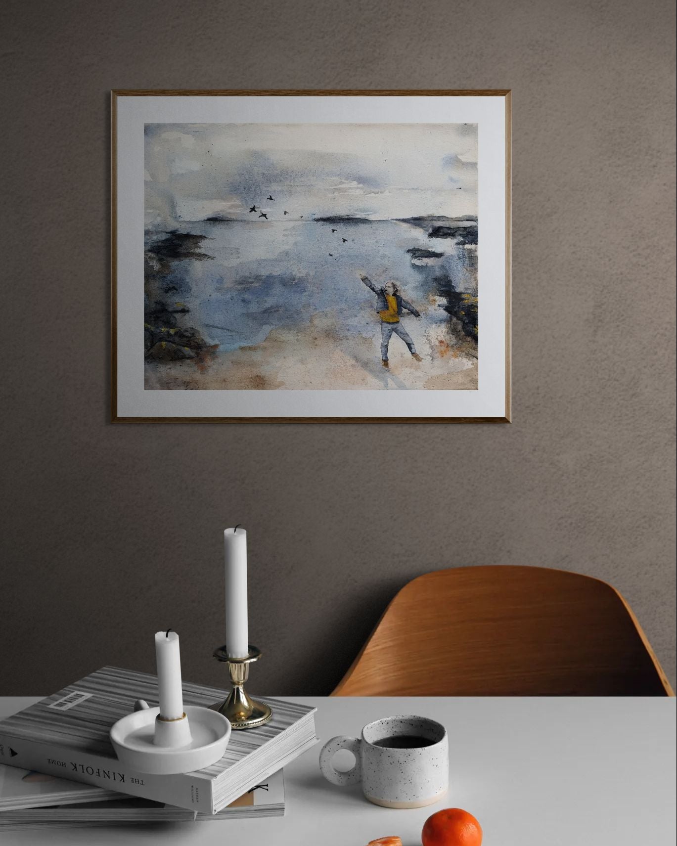 Kunsttrykk: Og kast så langt du kan