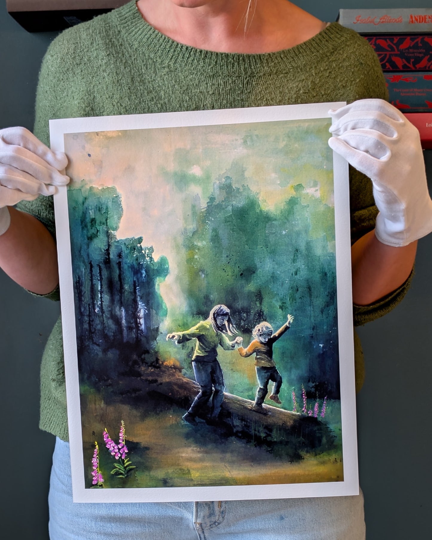 Kunsttrykk: Et lite hjerte og en åpen hånd