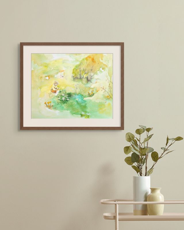 Pakke med tre kunsttrykk: Våren