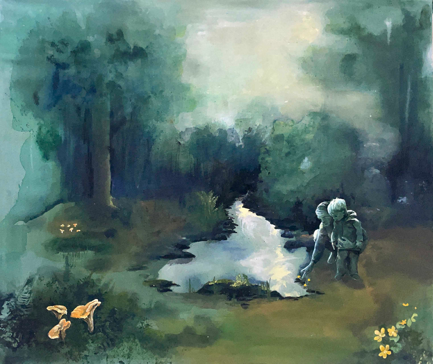 Kunsttrykk: Å bøye seg helt ned