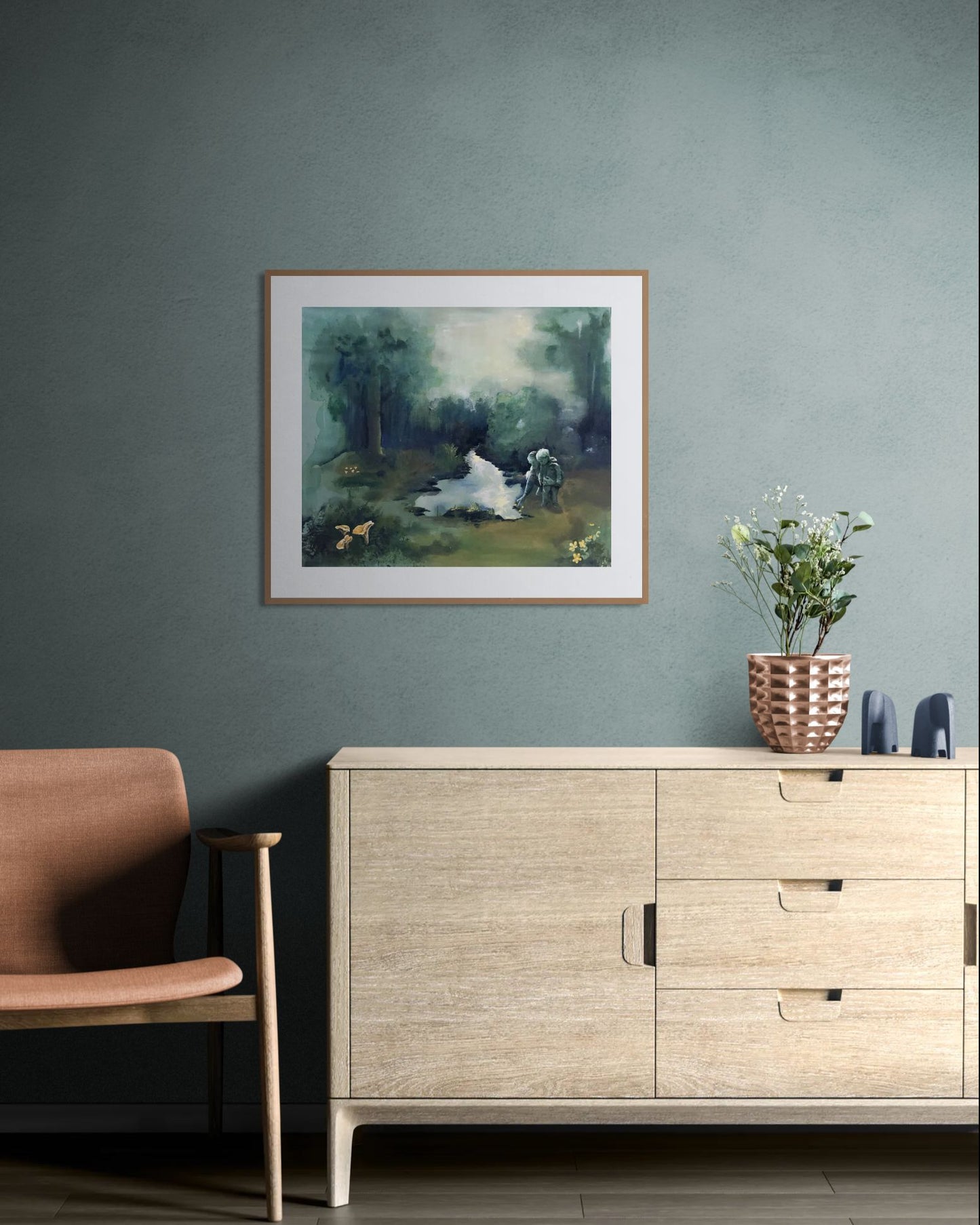 Kunsttrykk: Å bøye seg helt ned