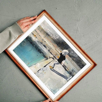 Kunsttrykk av Kristiane Eikeland i ramme