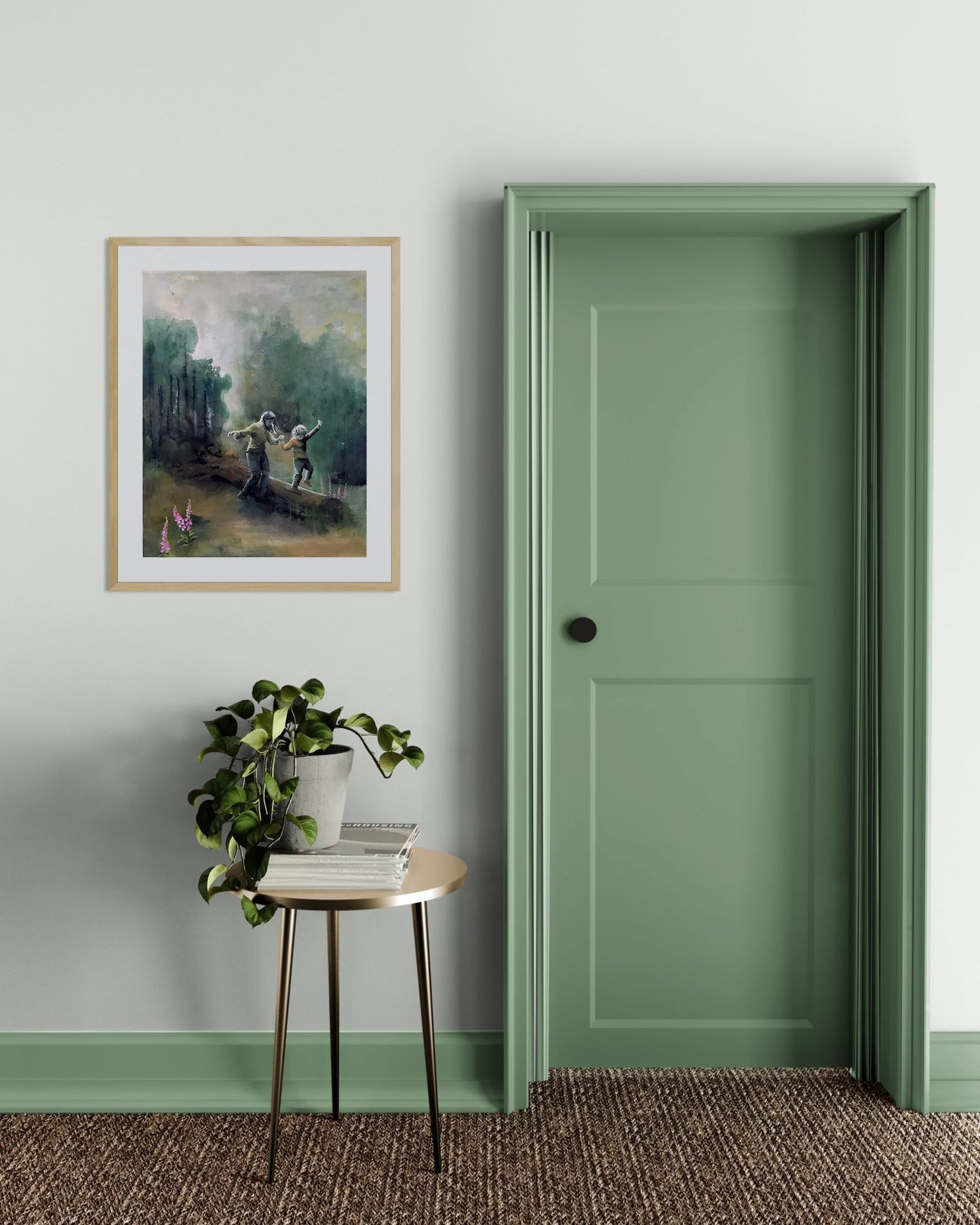 Kunsttrykk:  Et lite hjerte og en åpen hånd