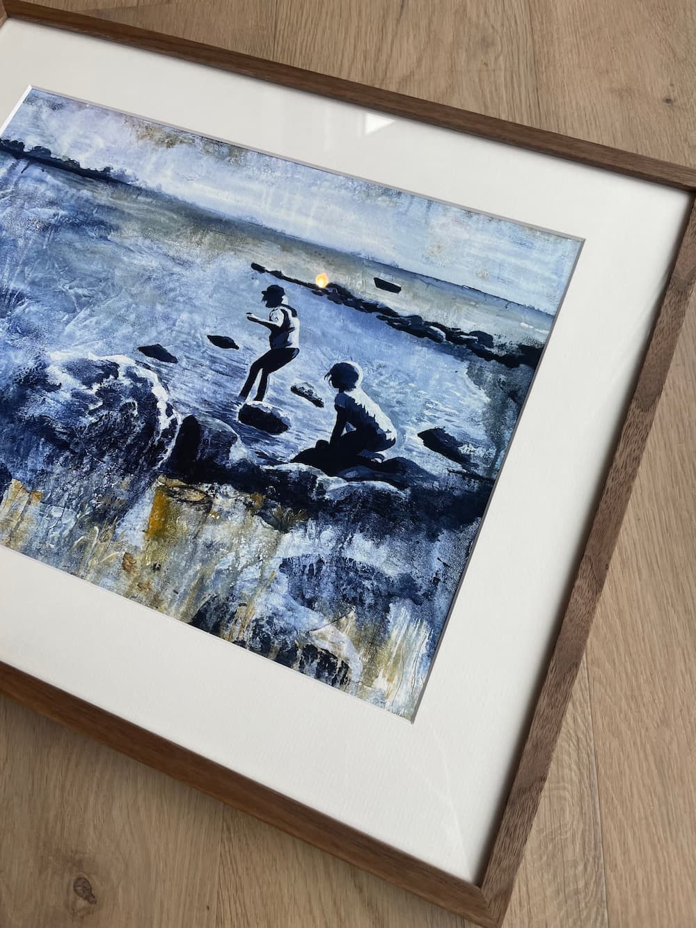 Kunsttrykk: Fjæresteiner