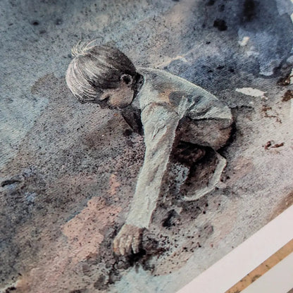 Kunsttrykk: Å finne en stein