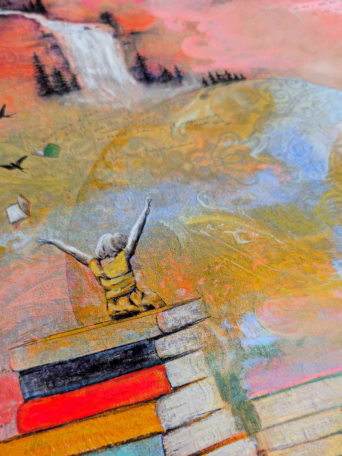 Håndkolorert trykk: Perspektivforskyvning