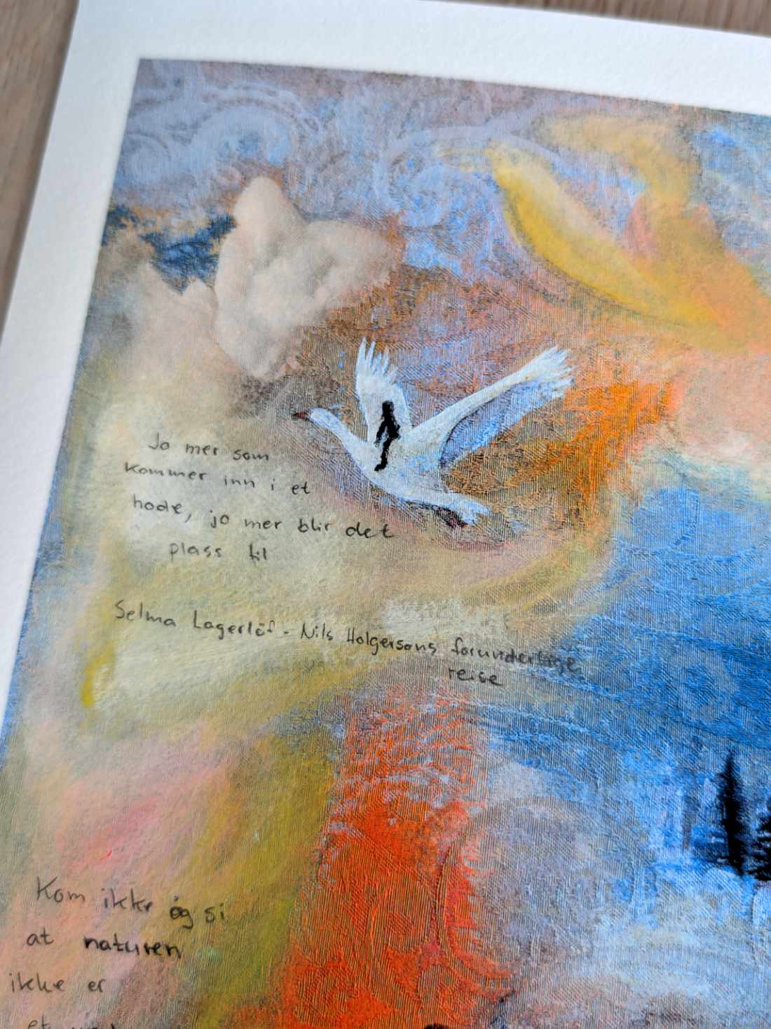 Håndkolorert trykk: Perspektivforskyvning