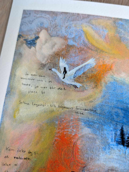 Håndkolorert trykk: Perspektivforskyvning