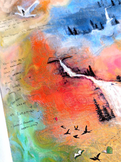 Håndkolorert trykk: Perspektivforskyvning