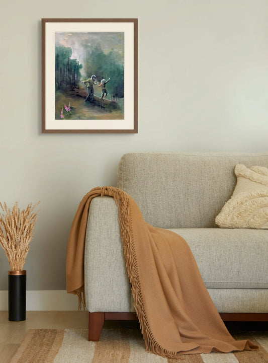 kunsttrykk med naturmotiv i miljø