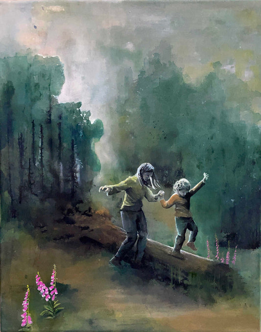 Kunsttrykk:  Et lite hjerte og en åpen hånd