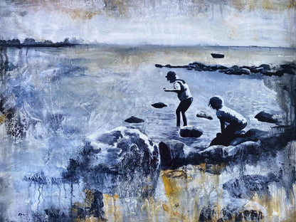 Kunsttrykk: Fjæresteiner