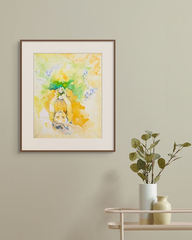 Pakke med tre kunsttrykk: Våren