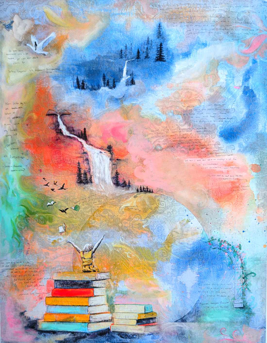 Håndkolorert trykk: Perspektivforskyvning