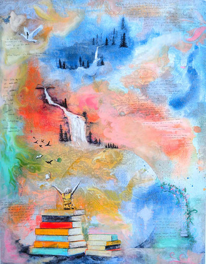 Håndkolorert trykk: Perspektivforskyvning